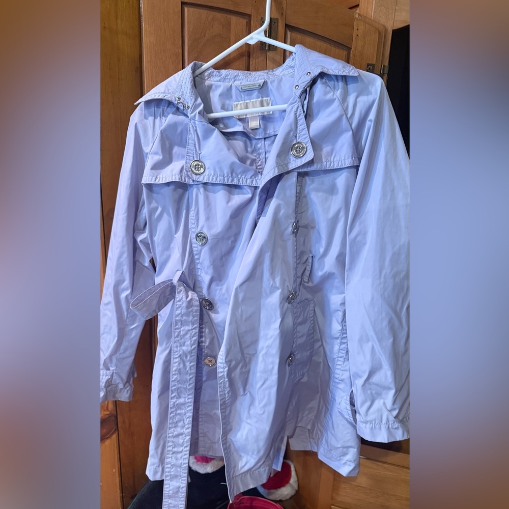 MICHAEL Michael Kors Pastel Blue Trench Coat